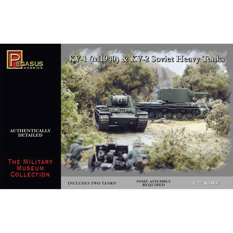 1/72 WW.II Soviet Army Heavy Tank KV-1 & KV-2 Set