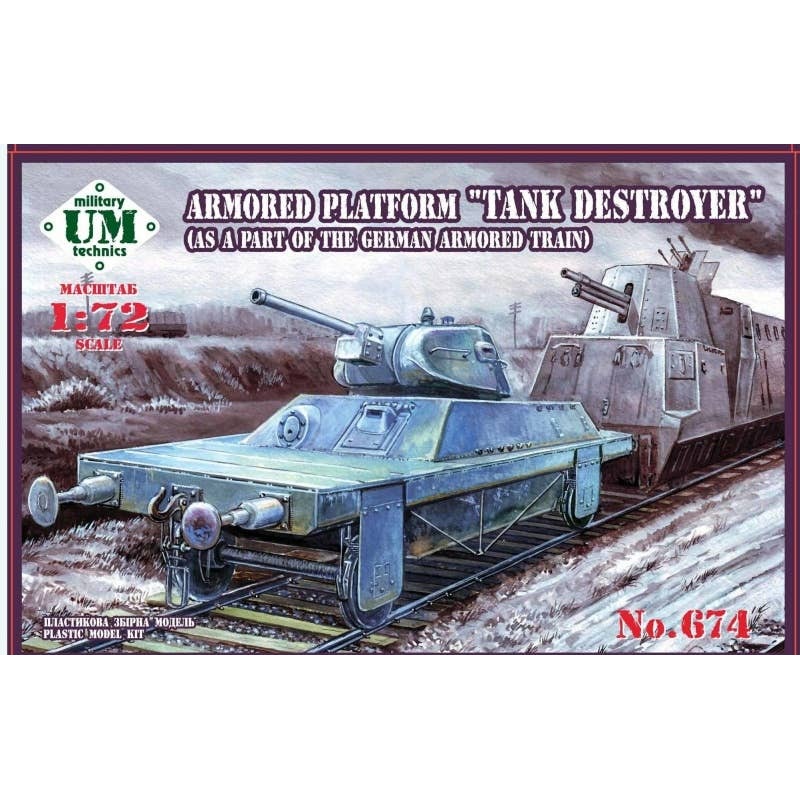 1/72 Armored Platform "Tank Destroyer" (as part of the German Armored Train)