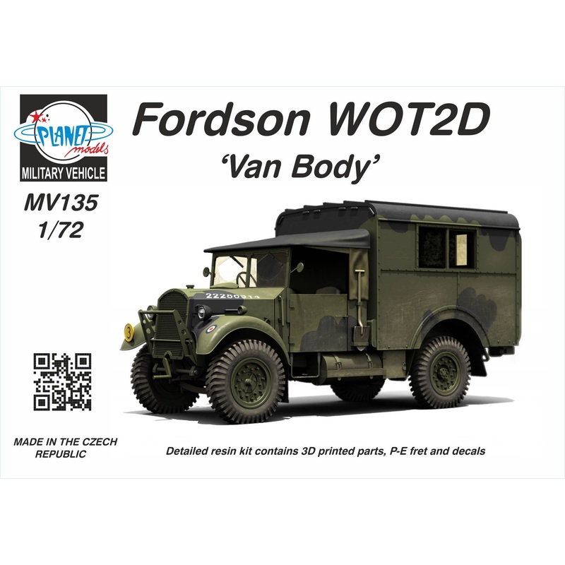 1/72 Fordson WOT2D Van Body