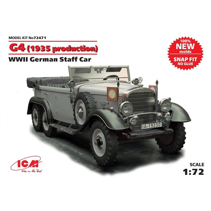 1/72 German Mercedes G4 Staff Car (1935) Snap Kit