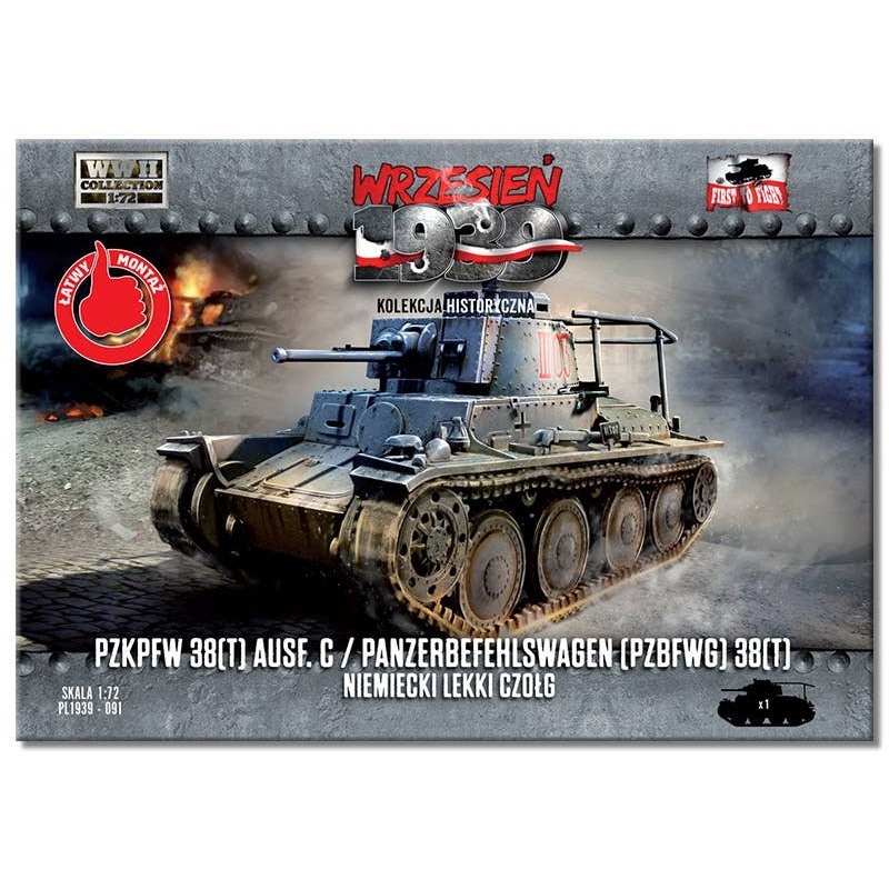 1/72 German Pz.kpfw.38 (t) Ausf.C Light Tank / Pz.BfWG.38 (t) Command Tank