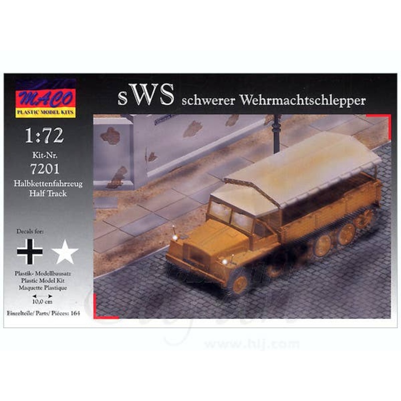 1/72 German sWS Halftrack w/ Soft Cabin Top