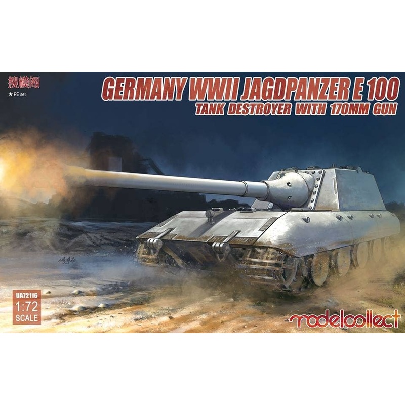 1/72 Germany WWII Jagdpanzer E-100 Tank Destroyer with 170mm Gun