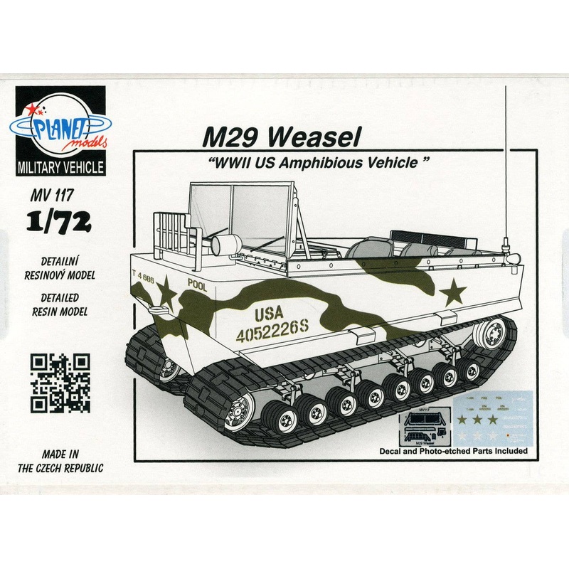 1/72 M29 Weasel WWII US Amphibious