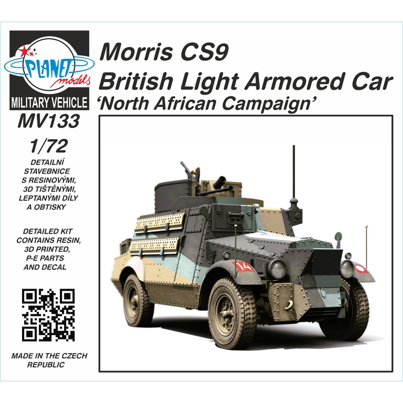 1/72 Morris CS9 British Light Armored Car North African Campaign