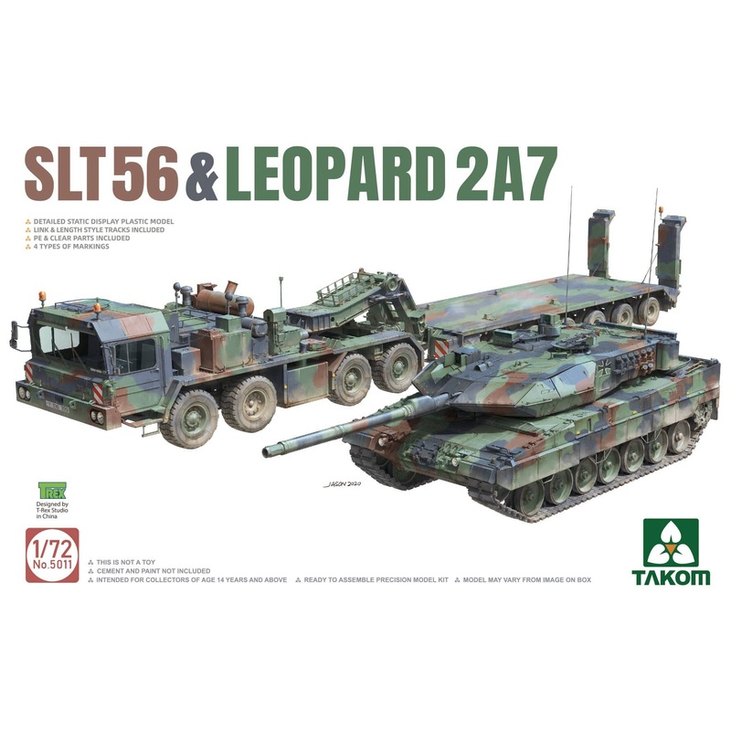 1/72 SLT56 Tank Transporter & Leopard 2A7