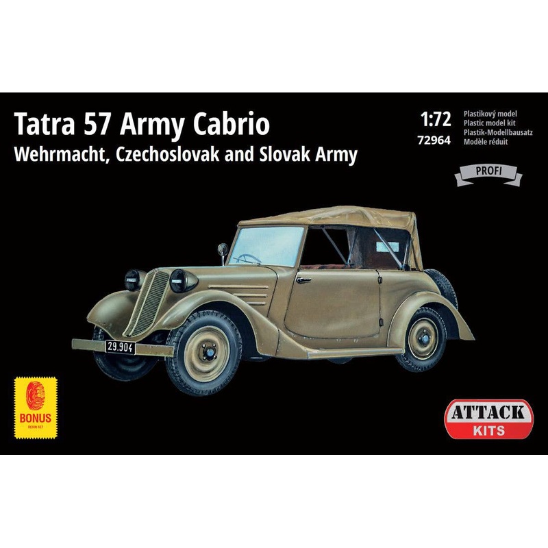 1/72 Tatra 57 Army Cabrio - WH, Czechoslovak and Slovak Army