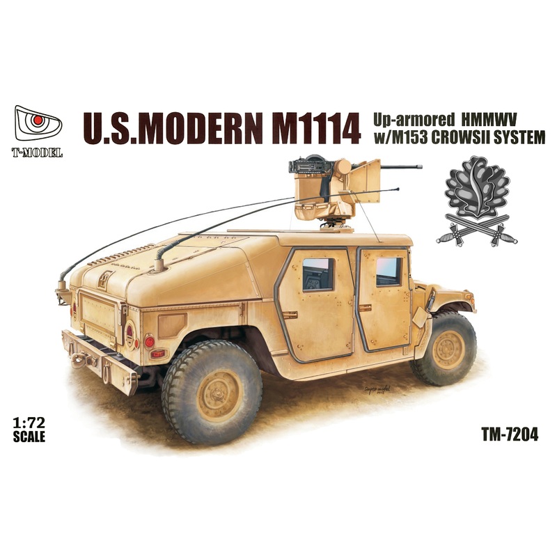 1/72 U.S. Modern M1114, Up-Armored with M153 CrowsII System (Iron Oak Leaf)