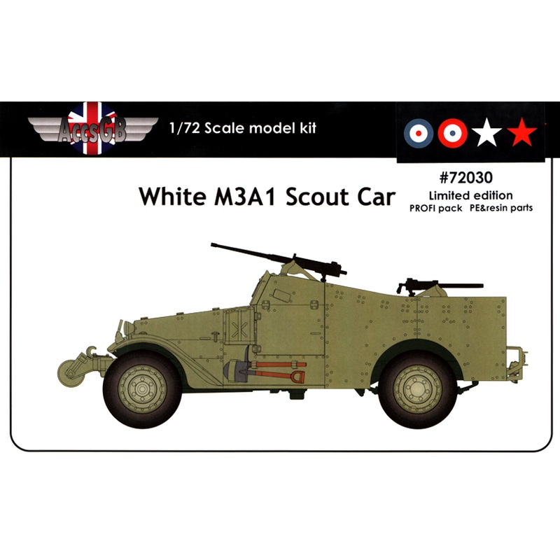 1/72 White M3A1 Scout PROFI Pack (Great Britain/France/USA/USSR) with PE and Resin Parts