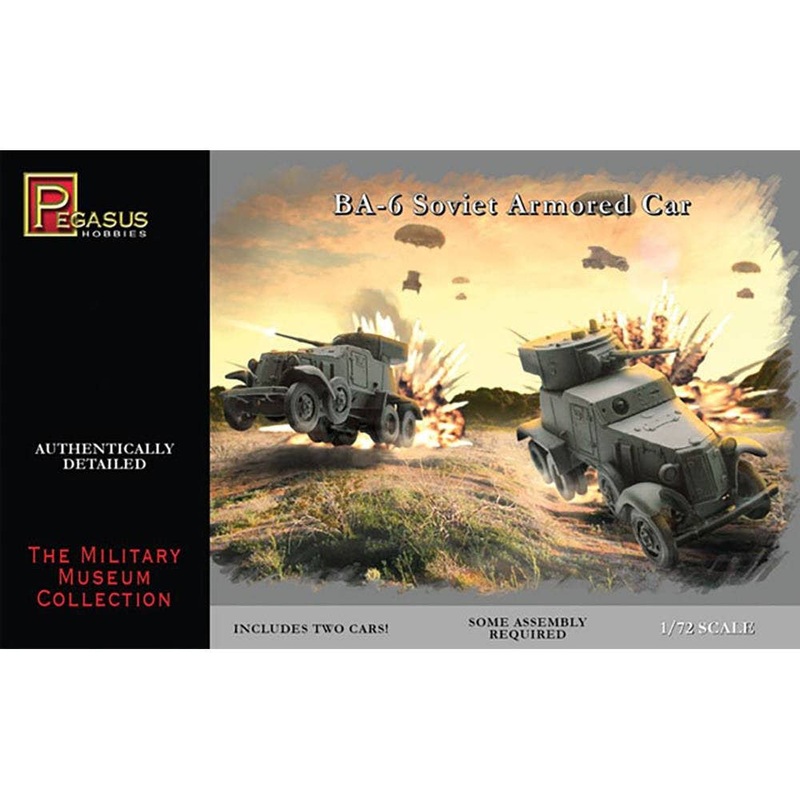 1/72 WW.II Soviet Army BA-6 Armored Vehicle (Set of 2)