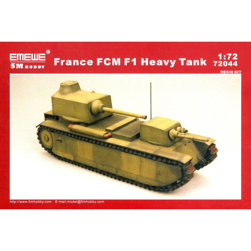 1/72 France FCM F1 Heavy Tank