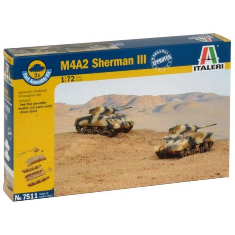 1/72 M4A2 Sherman III (2 Kits)