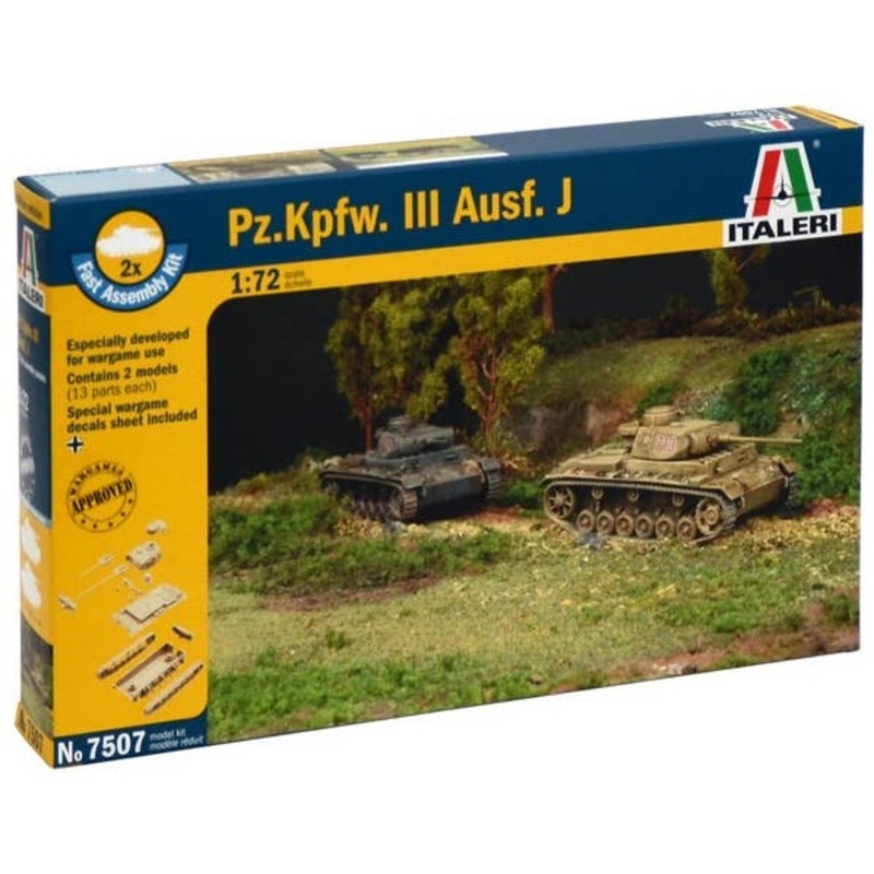1/72 Pz. Kpfw. III Ausf.J (2 Kits)