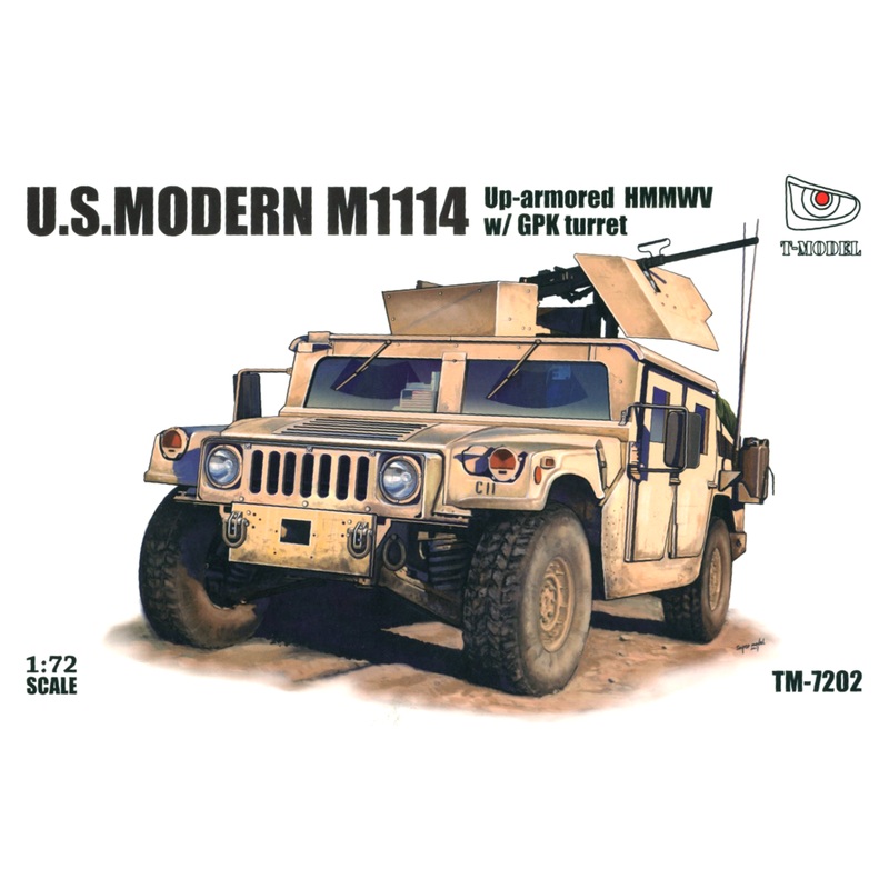 1/72 U.S. Modern M1114 Up-Armored HMMWV w/GPK Turret