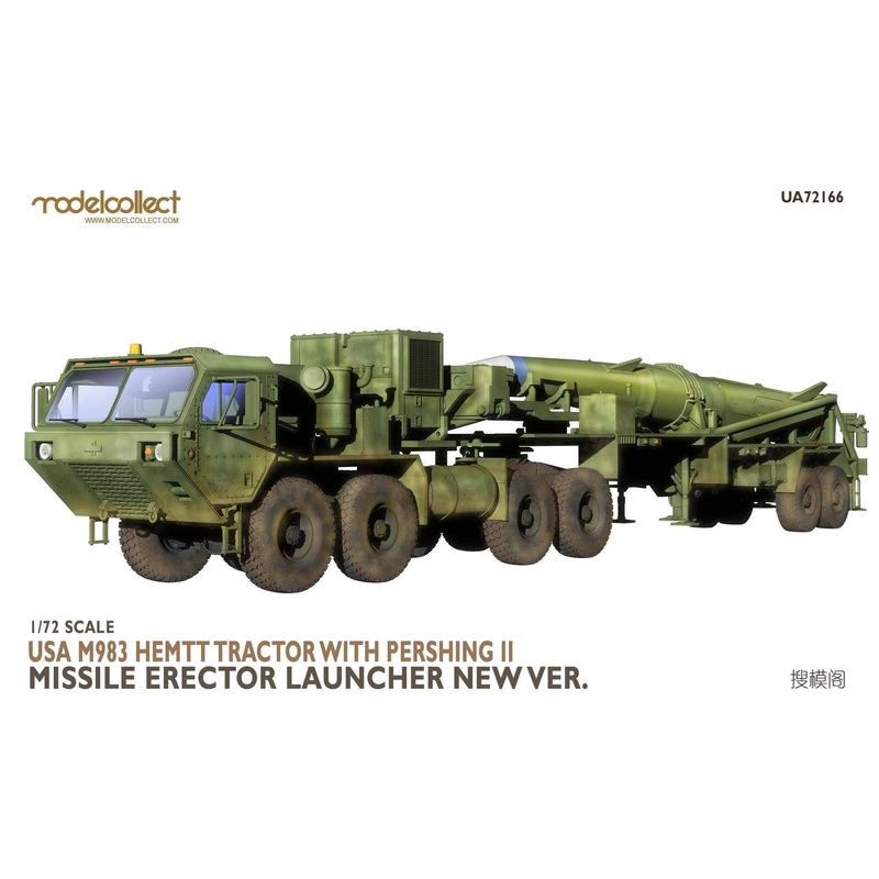 1/72 USA M983 Hemtt Tractor With Pershing II Missile Erector Launcher New Ver.