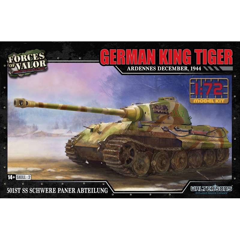 1/72 WW.II German Army King Tiger SS 501st Heavy Tank Battalion December 1944 Ardennes