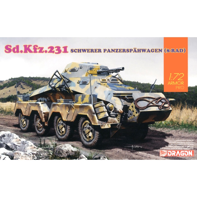 1/72 WW.II Sd.Kfz.231 Schwerer Panzerspahwagen