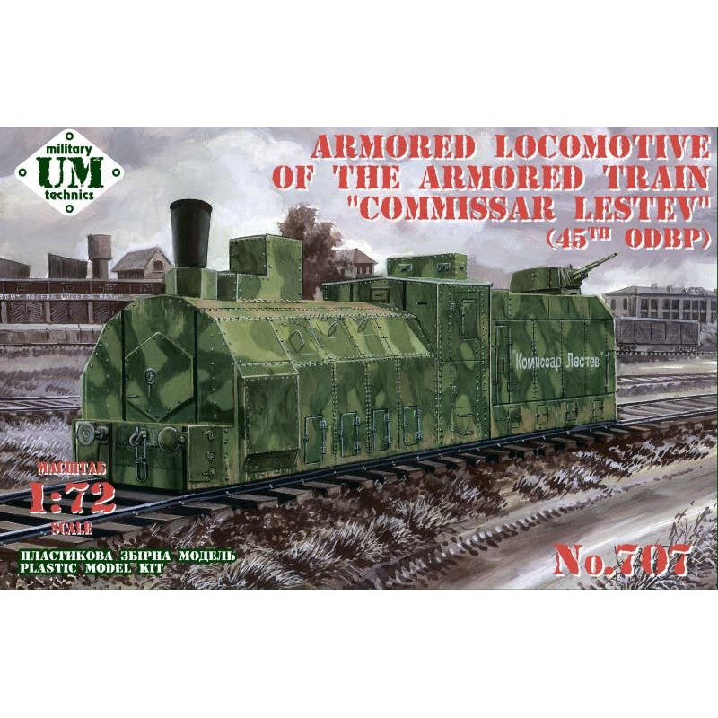 1/72 Armored locomotive Ov No. 4994  No. 2 Commissar Lestev of the 45th division