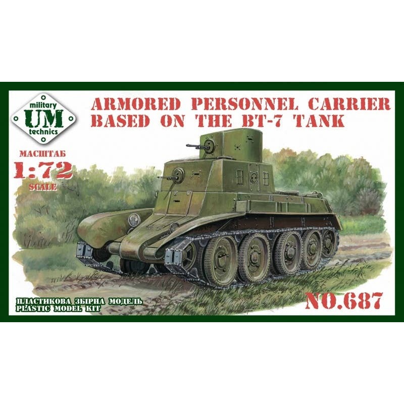 1/72 Armored Personnel Carrier Based on the BT-7 Tank