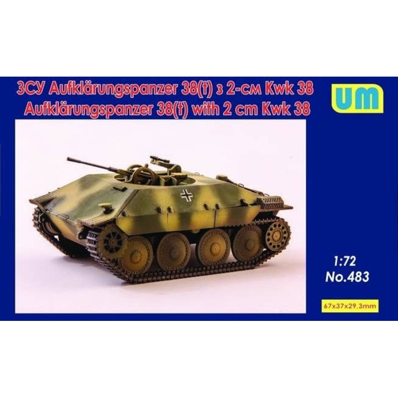 1/72 Aufklarungspanzer 38(t) with 2cm Kwk38