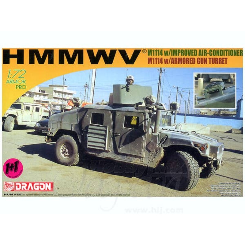 1/72 M1114 w/Air Con. & w/Roof Gunner Protect