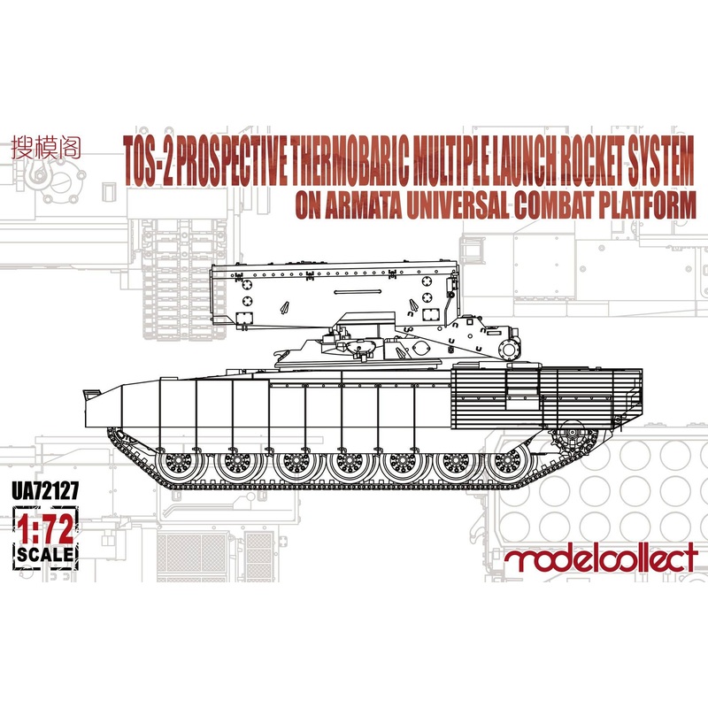 1/72 TOS-2 Prospective Thermobaric MuLtlple Launch Rocket System on Armata Universal Combat Platform