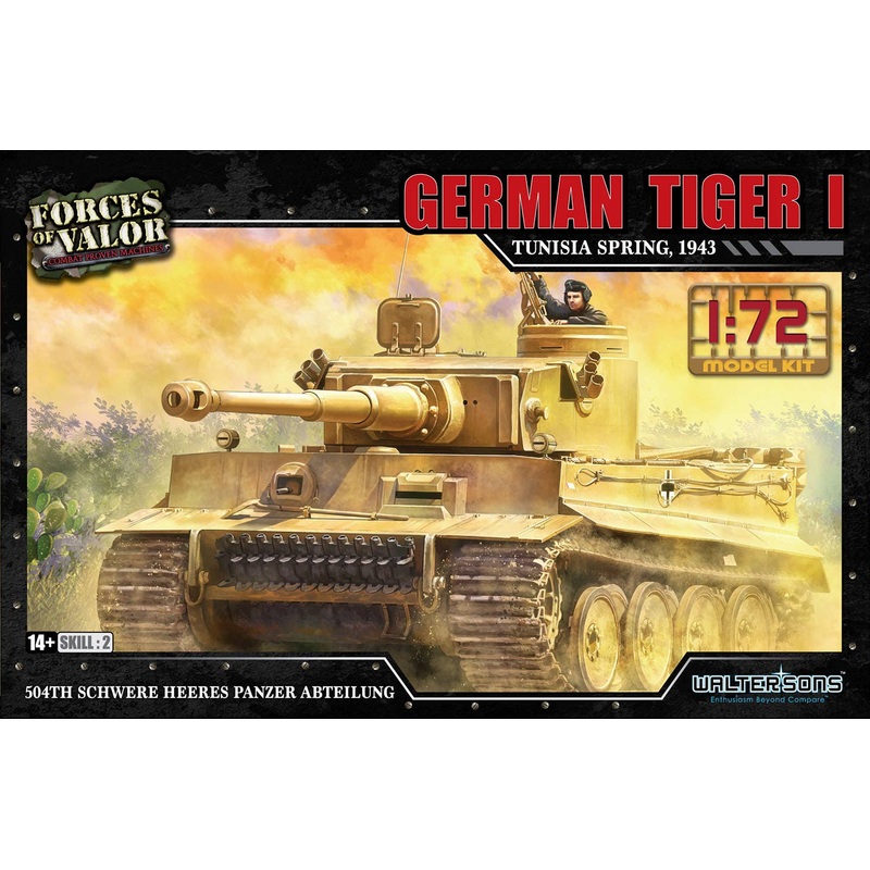 1/72 WW.II German Army Tiger I Early Model 504th Heavy Tank Battalion Spring 1943 Tunisia