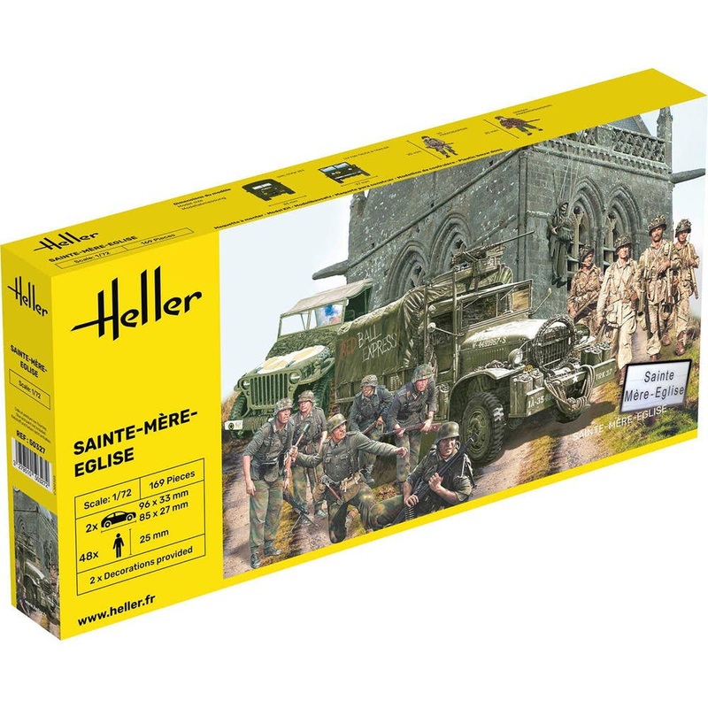 1/72 WW.II Sainte-Mere-Eglise Battle of Normandy Scene Set