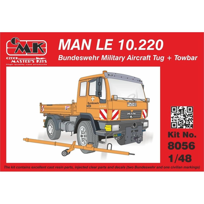 1/48 MAN LE 10.220 Bundeswehr Military Aircraft Tug + Towbar