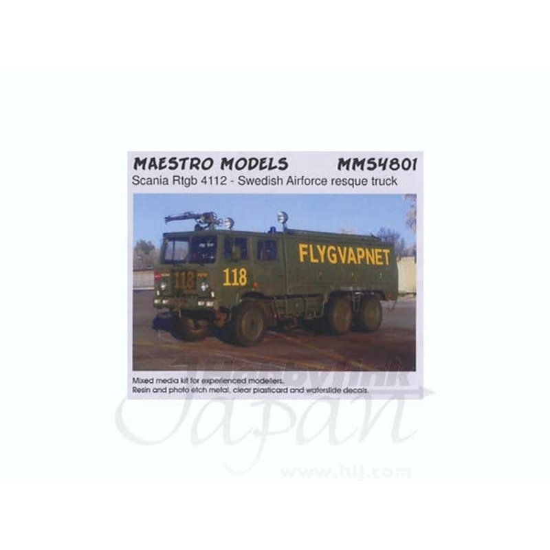 1/48 Scania Rtgb 4112 Swedish Air Force Rescue Truck