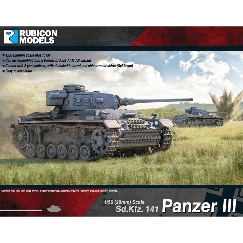 1/56 Sd.Kfz. 141 Panzer III - Mid War (Ausf J, M, or N)