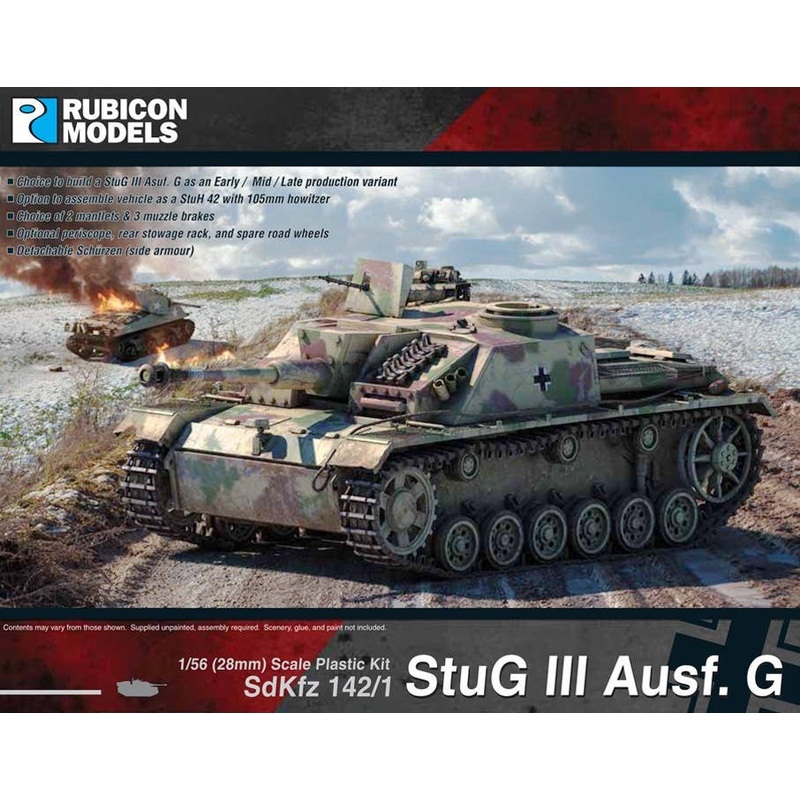 1/56 Sd.Kfz 142/1 StuG III Ausf. G (Early, Mid, and Late War)