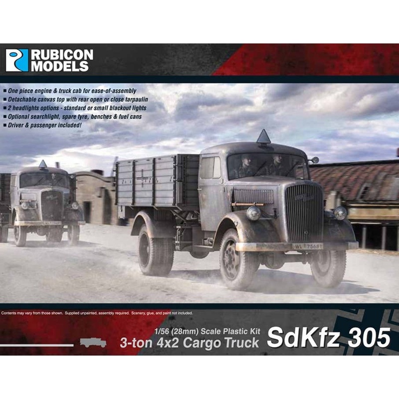 1/56 SdKfz 305 3-ton 4x2 Cargo Truck