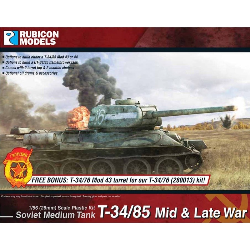 1/56 T-34/85 Mid & Late War (1943, 1944 OT-34/85)