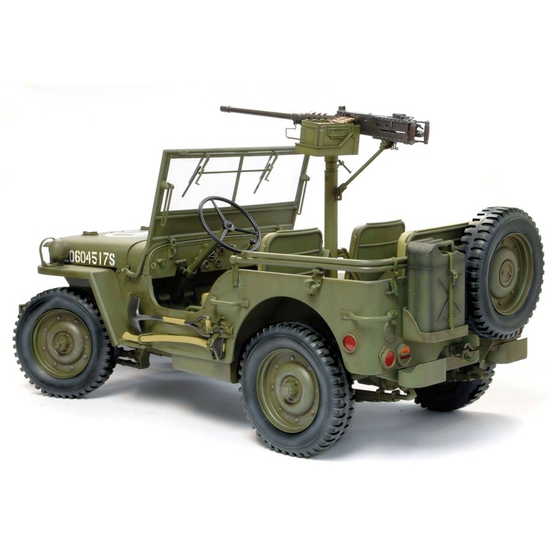 WWII US 1/4-Ton 4x4 Truck w/M2 Caliber .50 Machine Gun