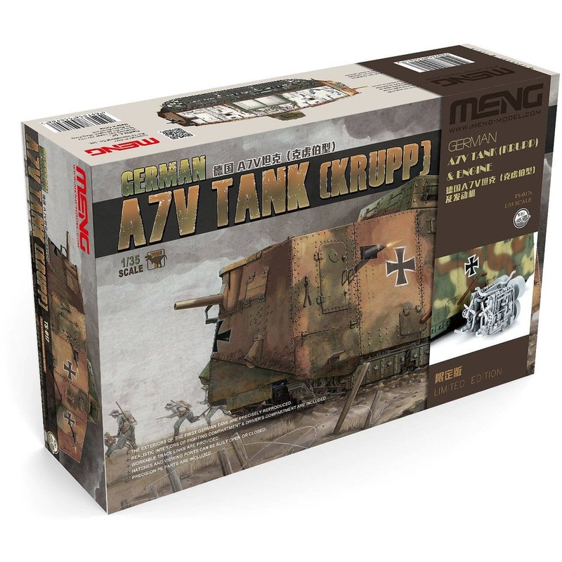 1/35 German A7V Tank (Krupp) & Engine (Limited Edition)