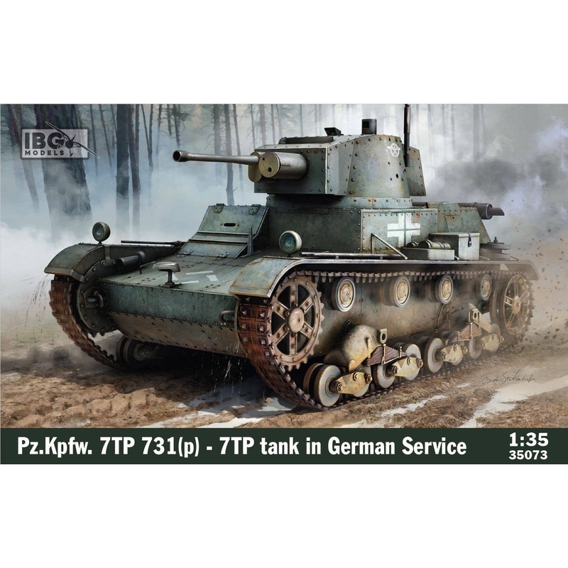 1/35 German Pz.Kpfw. 7TP 731 (p) 37mm Captured Tank with Interior