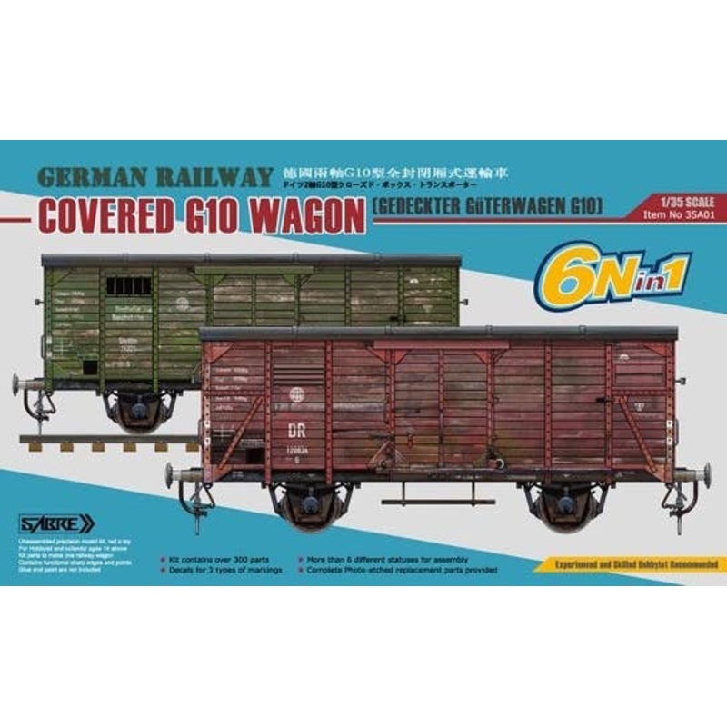 1/35 German Railway G10 Covered Wagon