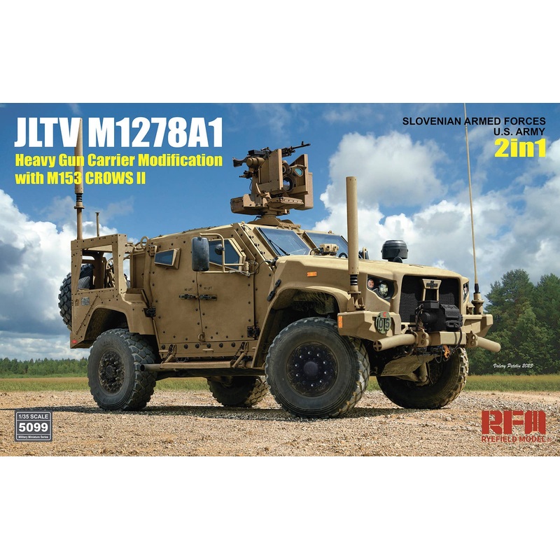 1/35 JLTV M1278A1 Heavy Gun Carrier Modification (HGC) with M153 CROWS II 2in1
