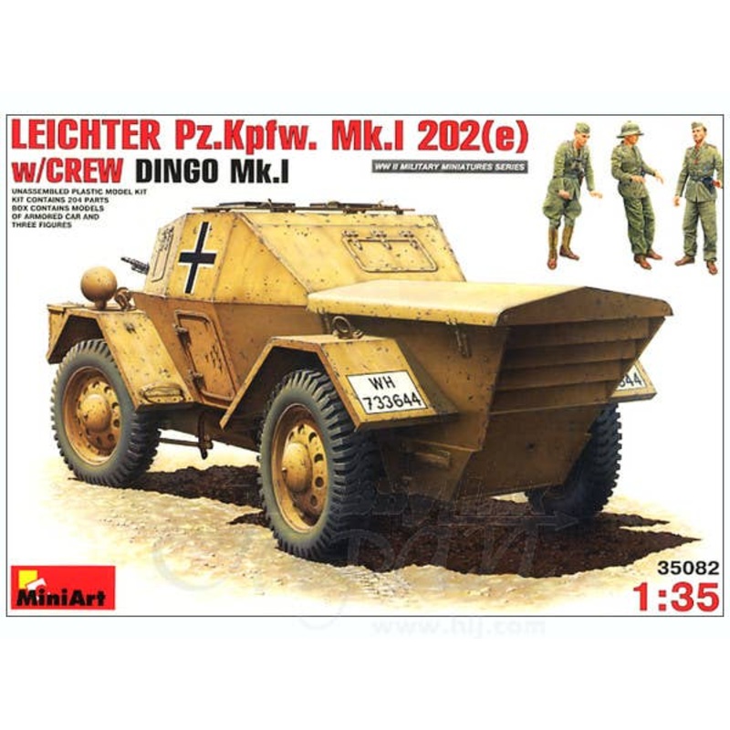 1/35 Leichter Pz.Kpfw. Mk.I 202(e) w/Crew Dingo Mk.I
