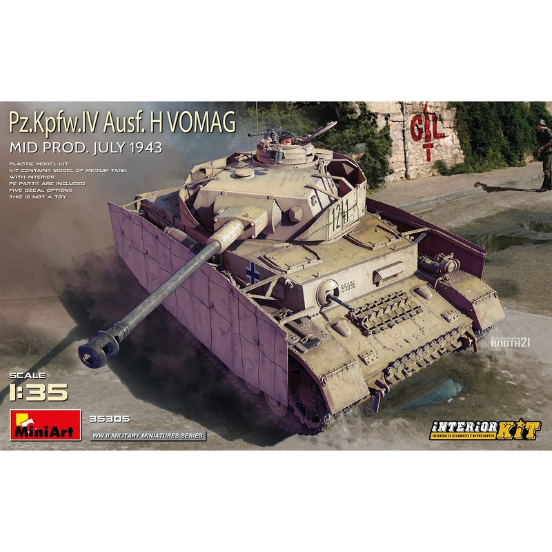 1/35 Pz.Kpfw.IV Ausf. H Vomag. Mid Production (July 1943) Full Interior
