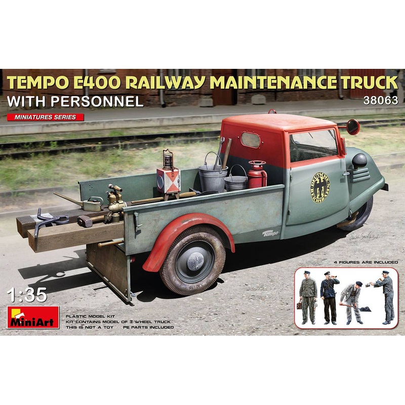 1/35 Tempo E400 Railway Maintenance Truck With Personnel