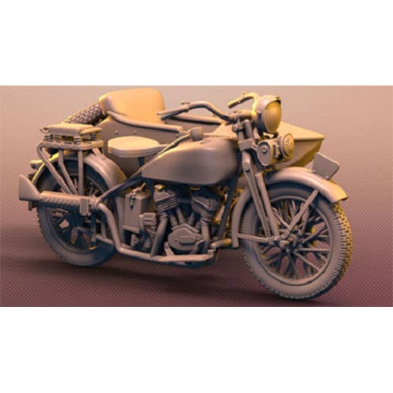 1/48 Japan Rikuo Type 97 Military Motorcycle Sidecar