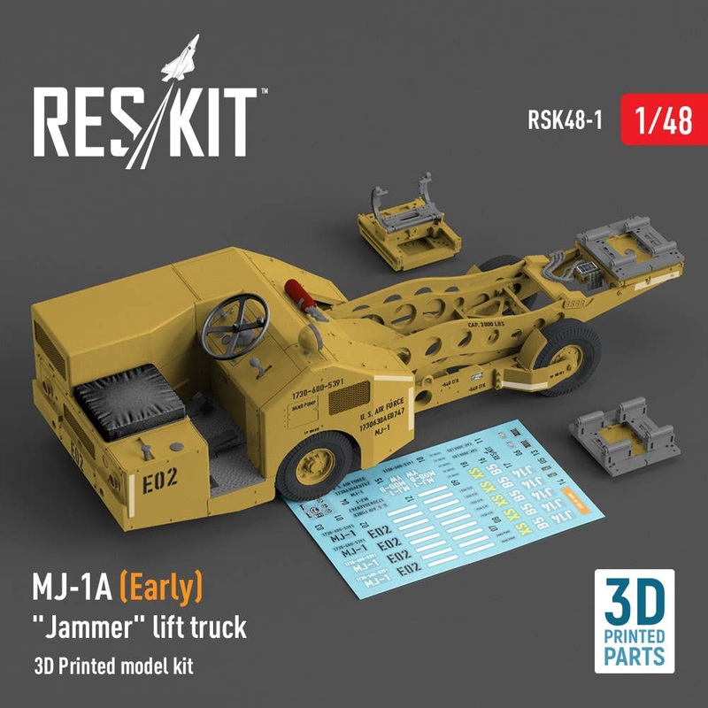 1/48 MJ-1A (Early) Jammer lift truck (3D Printed model kit)