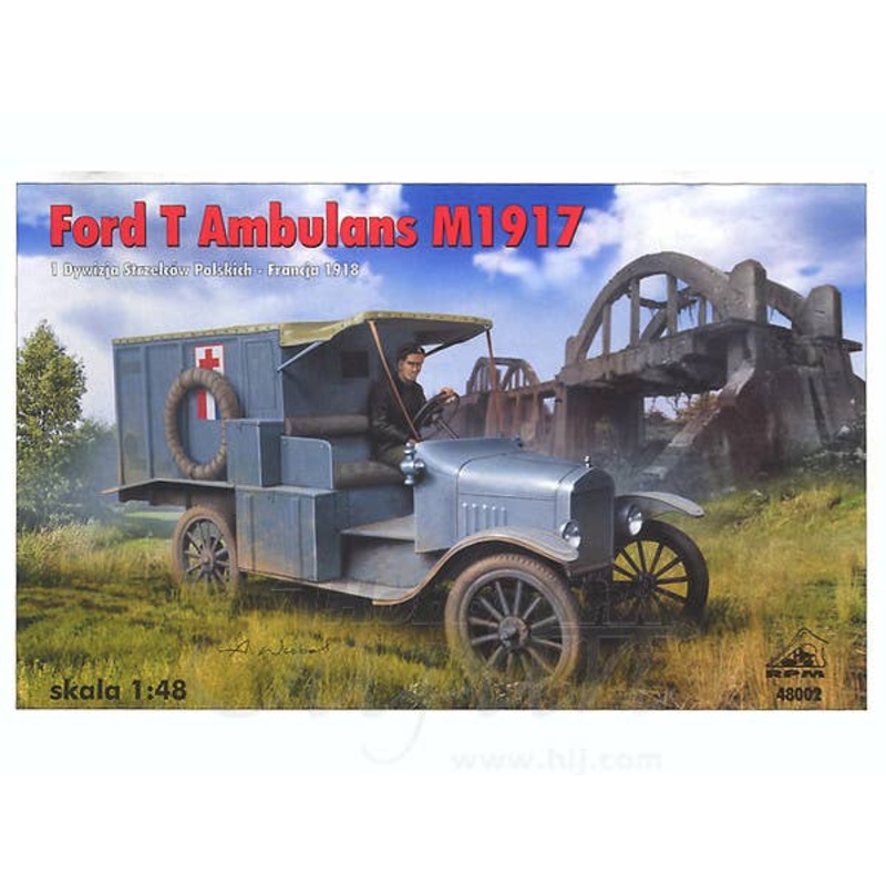 1/48 Model T Ford Ambulance French/Polish Forces 1917