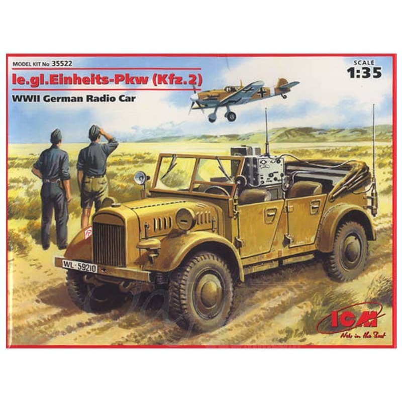 1/35 Ie.gl.Einheits-Pkw (Kfz.2) WWII German Radio Car