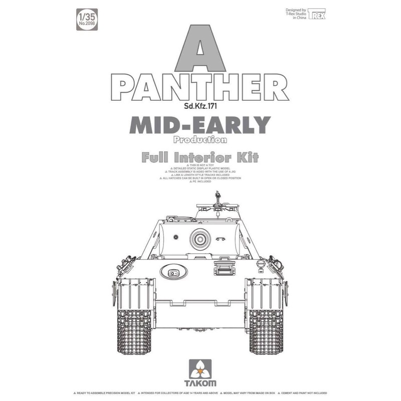 1/35 Panther Sd.Kfz 171 Ausf. A Mid-Early Production Full Interior Kit