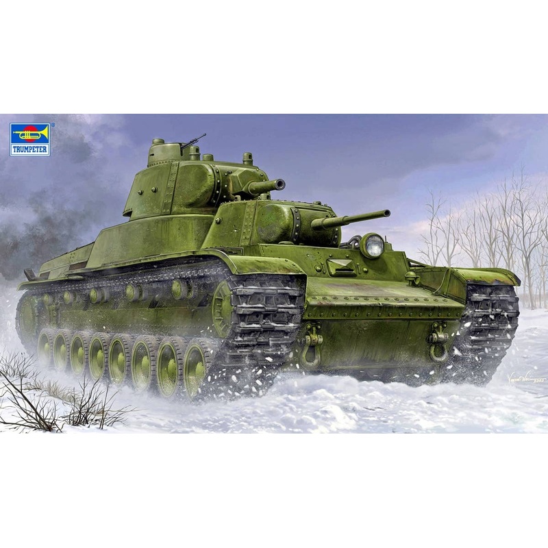 1/35 Soviet Army T-100 Multi-turret Heavy Tank