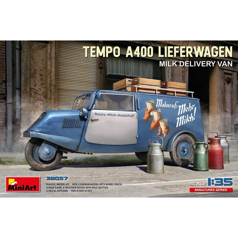 1/35 Tempo A400 Lieferwagen. Milk Delivery Van