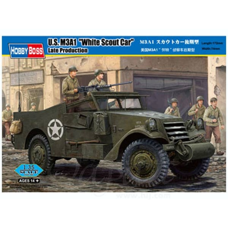 1/35 U.S. M3A1 White Scout Car Late Production